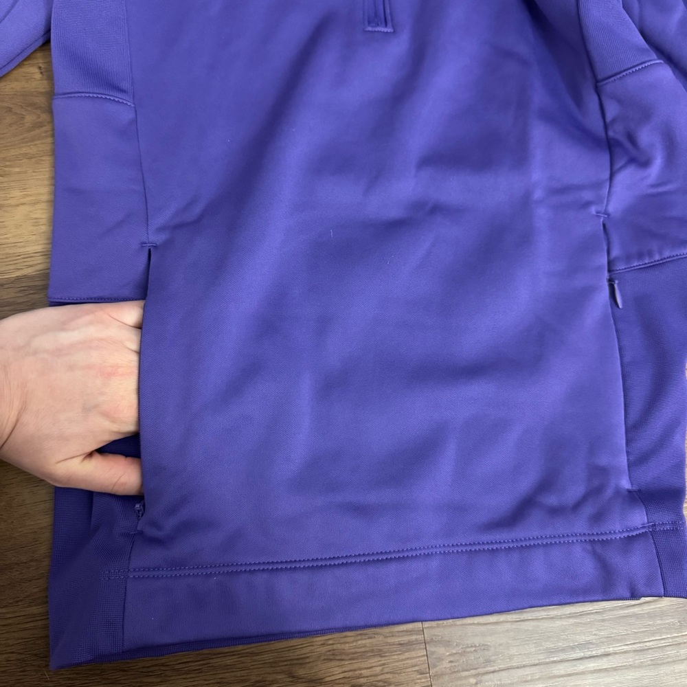 EUC - Nike - Women’s Golf Tour Performance Thermafit Purple Quarter-Zip Pullover - Picture 5 of 10